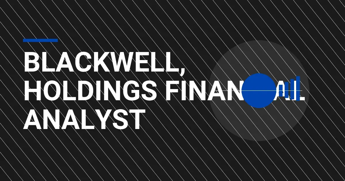 Blackwell, Holdings Financial Analyst