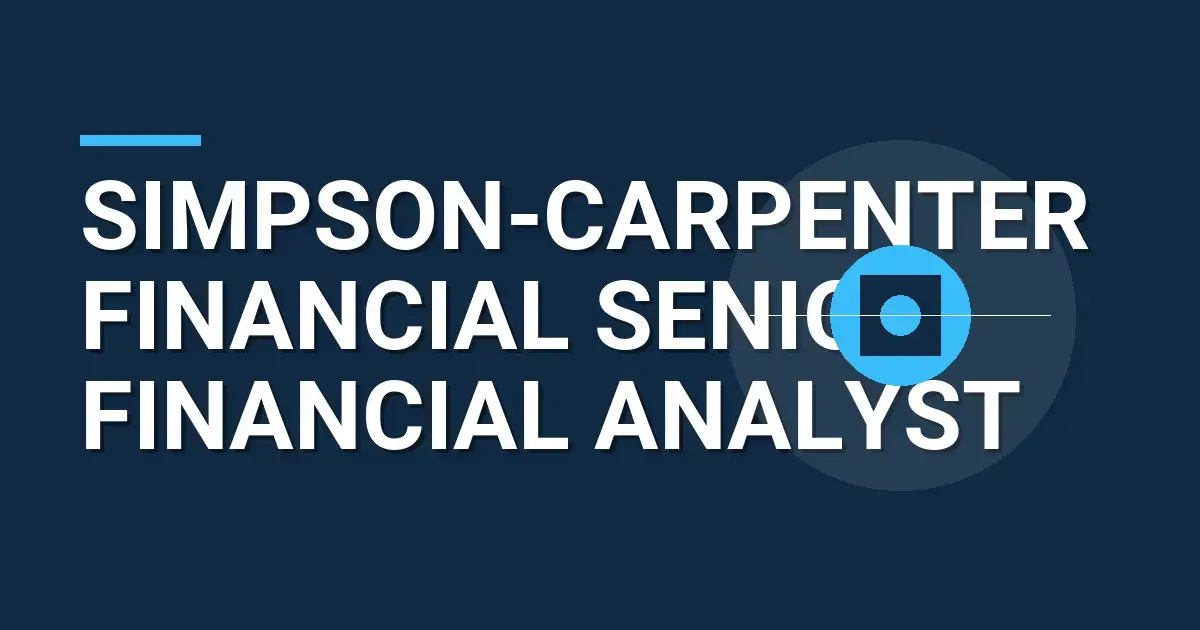 Simpson-Carpenter Financial Senior Financial Analyst
